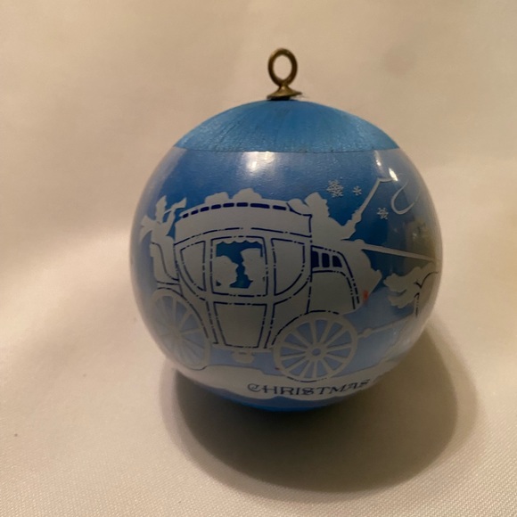 Set 2 Hallmark 1982 Moments Of Love Satin Ball & Disney Belle 3" RARE Ornaments - Picture 3 of 12